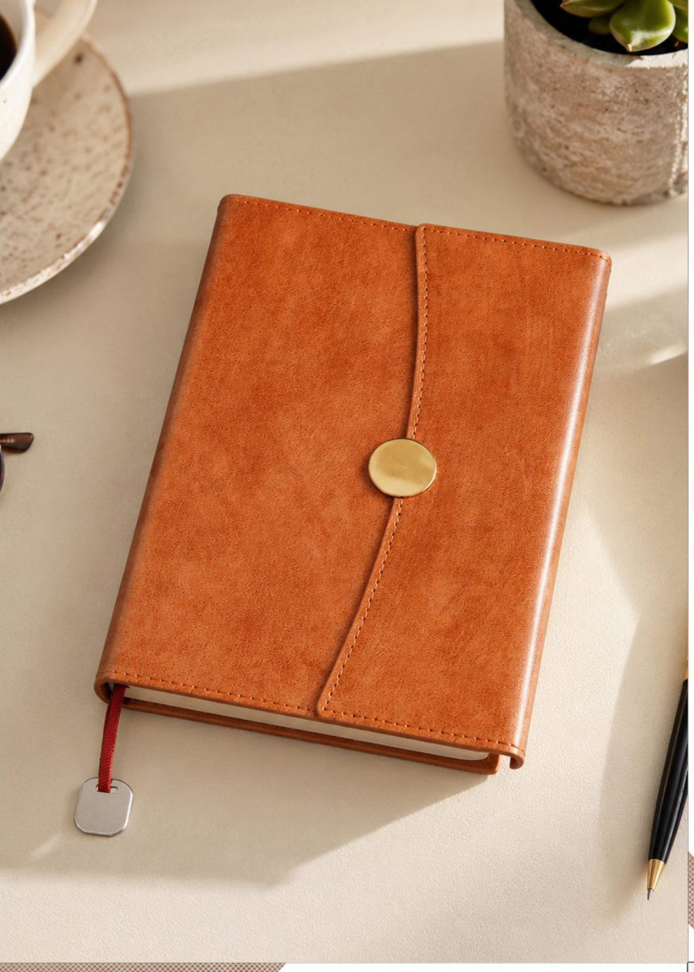 V-744 Dual-Tone Contrast Executive Notebook